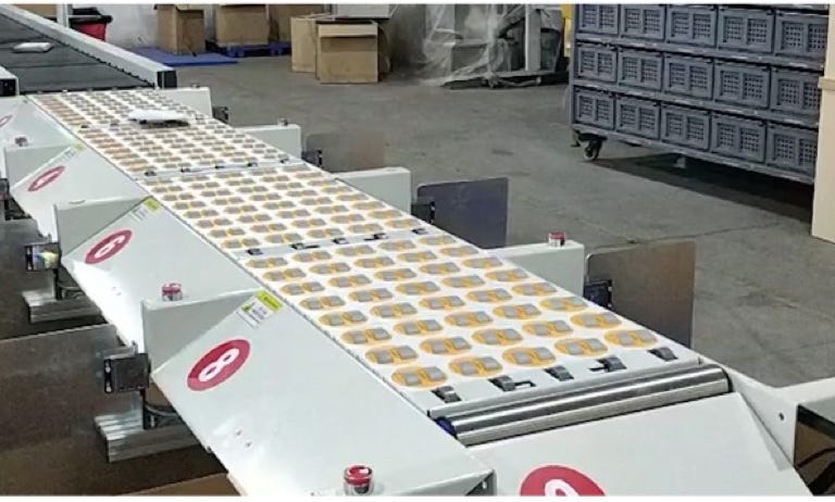 "Blitz"-Sortierer für kleine Pakete/große Briefe in Postanwendungen. China
